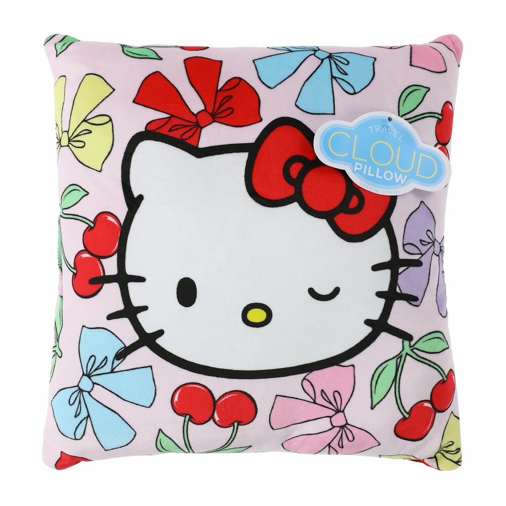 🔥Sanrio Travel Cloud Throw Pillow 13in Hello Kitty BNWT🔥
